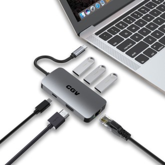 Hub 5 en 1 transfert à haute vitesse - HUB-USB-C 51 PD