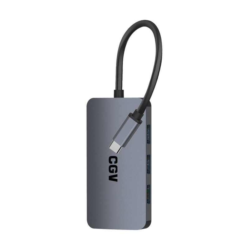 Hub USB 3.0 à 5 Ports - Avec Port Type-C, Transfert Rapide, Compatible Disques Durs