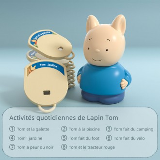 Figurine ZzzMoon Lapin Tom - Activités quotidiennes