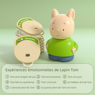 Figurine ZzzMoon Lapin Tom - Expériences émotionnelles