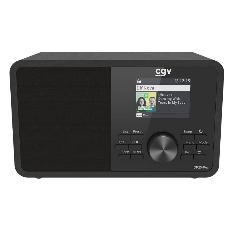 Radio DR25-REC compatible DAB+/FM/Internet et UPnP, DLNA, version noire Radio DR25-REC compatible DAB+/FM/Internet et UPnP, DLNA, version noire