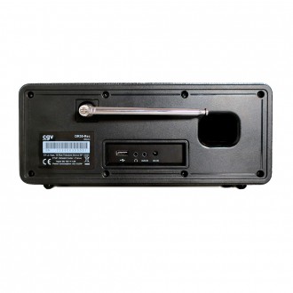 Radio enregistreur DR30 REC compatible DAB+/FM/Internet et UPnP, DLNA vue de dos : aperçu des entrées AUX et USB