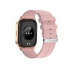 La montre connectée GEKO WATCH 3 Pro, version rose, vue arrière.