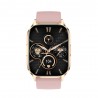 La montre connectée GEKO WATCH 3 Pro, version rose, vue de face.