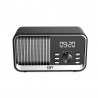 Radio portable FM - BEBOP FM châssis noir, vue de face.