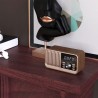 Radio portable FM - BEBOP FM châssis couleur bois en situation.