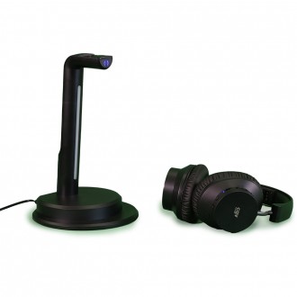 Casque sans fil TV/HIFI - PRELUDE 3 PREMIUM, base et casque.