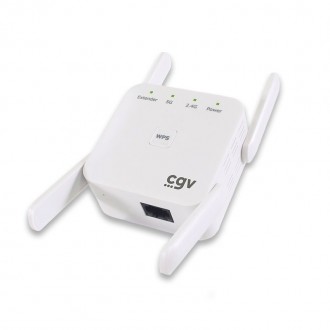 BOOSTER WIFI 5 : face principale, antennes déployées.