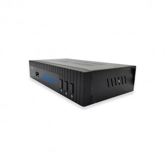 Récepteur / enregistreur TNT HD double tuner - ETIMO 2TC, vue de côté.