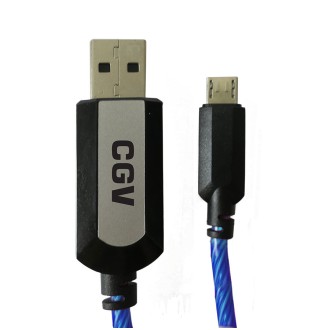 Câble de charge MICRO USB lumineux - CB USB1L-M