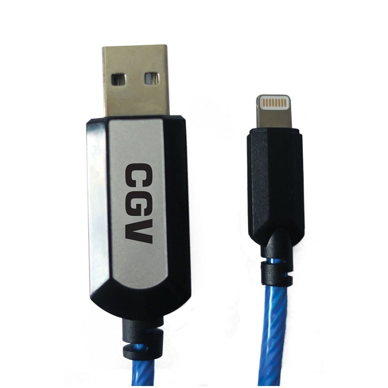 Câble de charge Lightning lumineux - CB USB1L-A