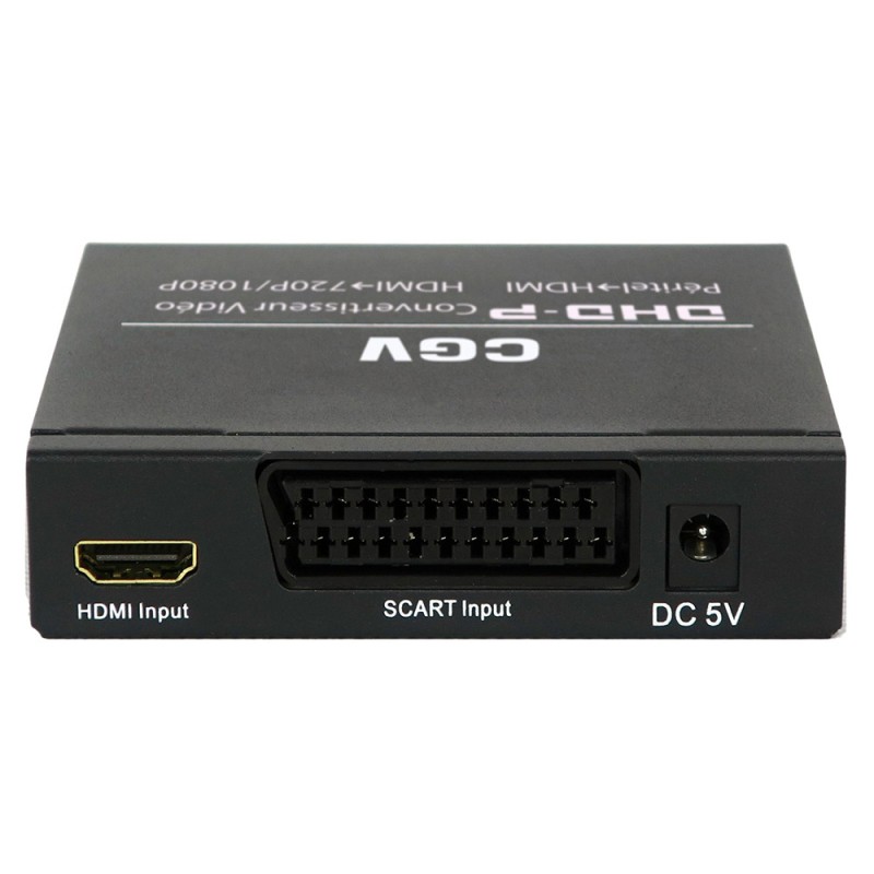 Convertisseur Péritel-HDMI - Adaptateur Scart vers HDMI 1080P HD