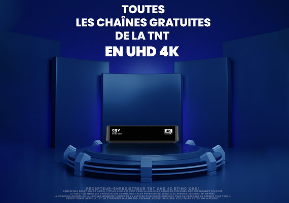 Le récepteur-enregistreur TNT UHD 4K : l'ETIMO UHD1