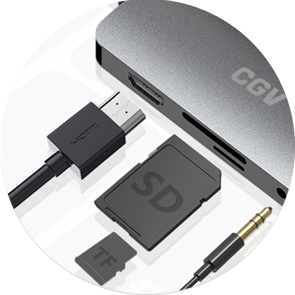 Hub 9 en 1 transfert à haute vitesse - HUB-USB-C 91, HUB