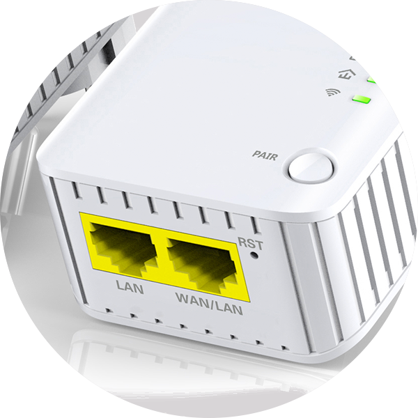 Pack 2 Prises Adaptateurs CPL 600 MBPS PLUG Internet signal réseau