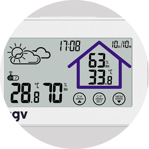 STATION MÉTÉO PRO Écran 14cm - Motin Frères SAS