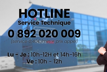 Annonce importante – Extension des horaires de la Hotline CGV